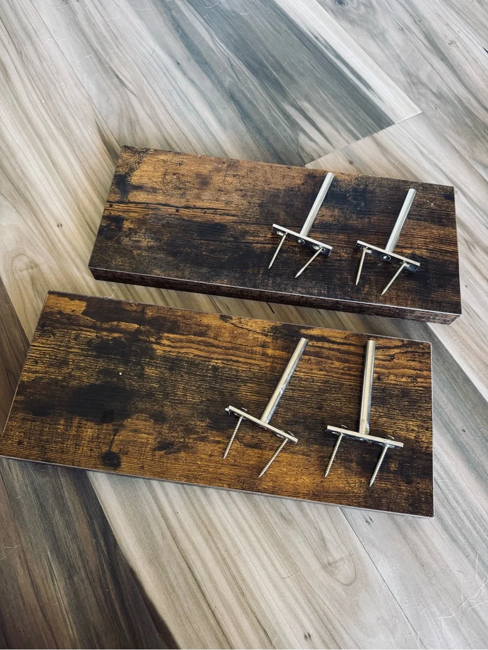 Floating Wood Look Wall Shelf